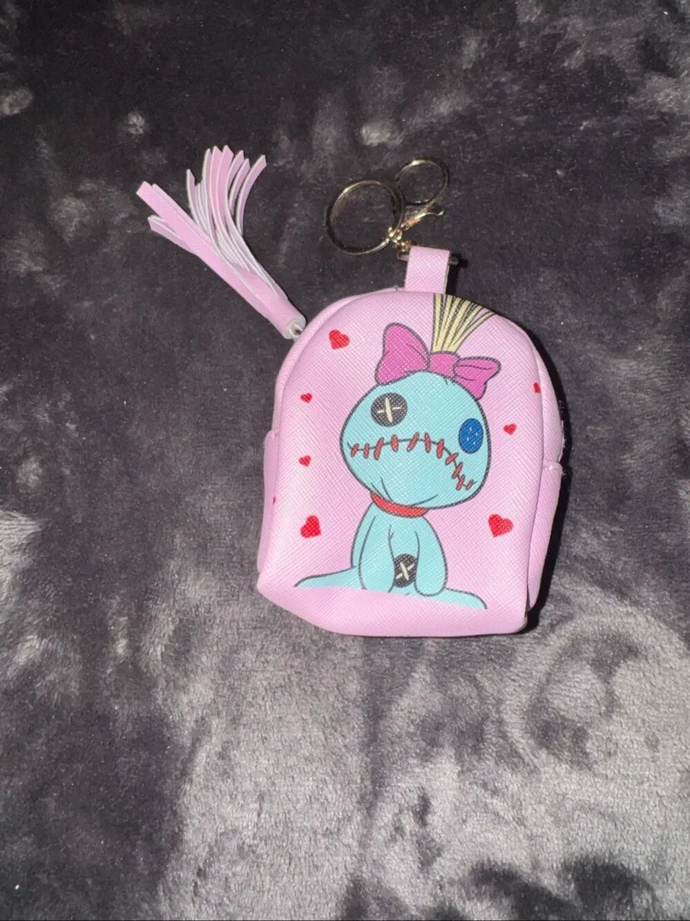 Set of 2 mini bags. Fuzzy and Stitch